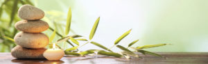 Header image for Before and After photos - relaxing stones and olive leaves